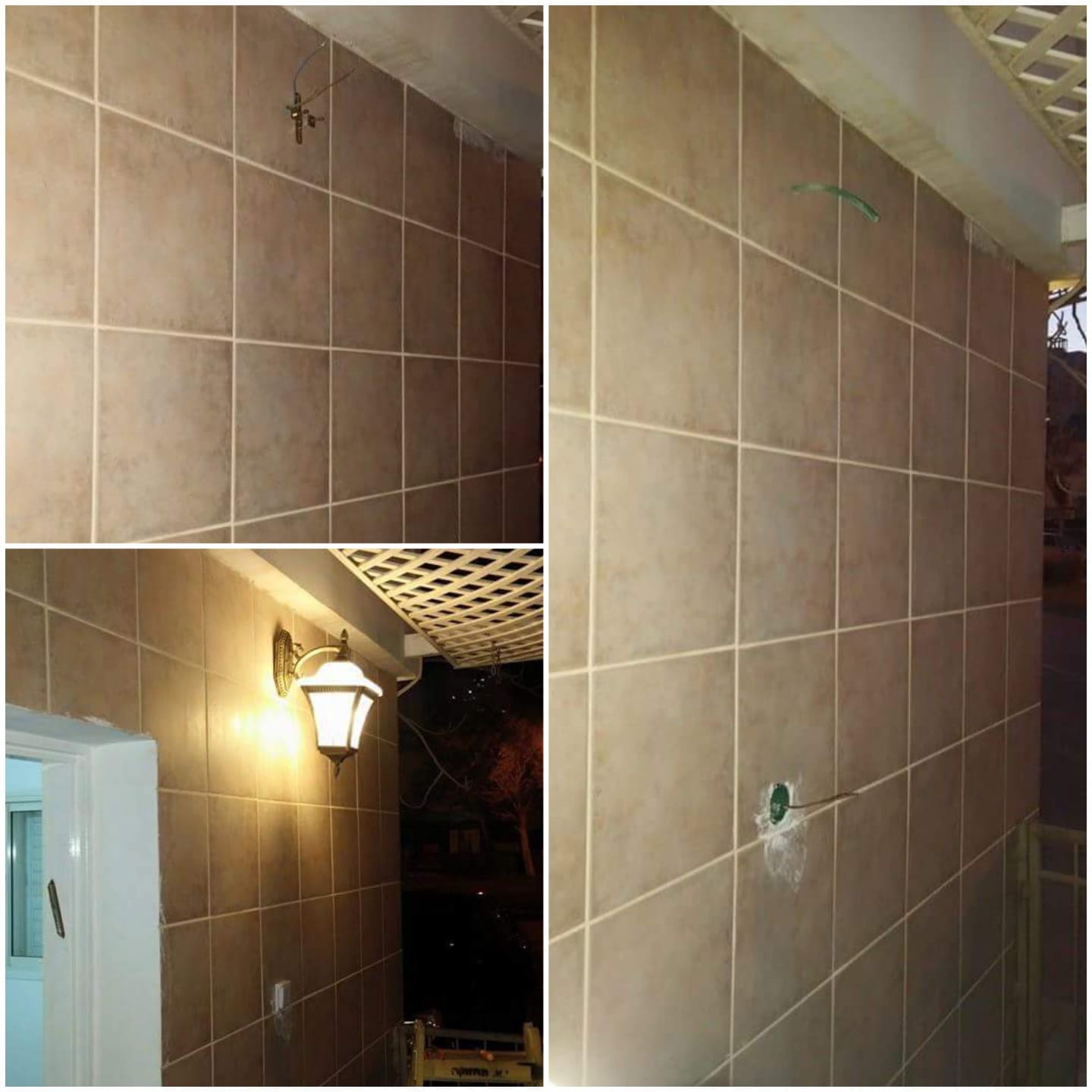 התקנת קו תאורה חיצוני ללא פגיעה בקרמיקה