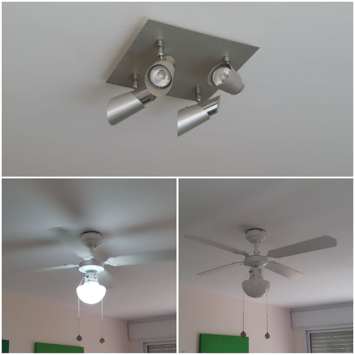 תליית מאוורר תקרה